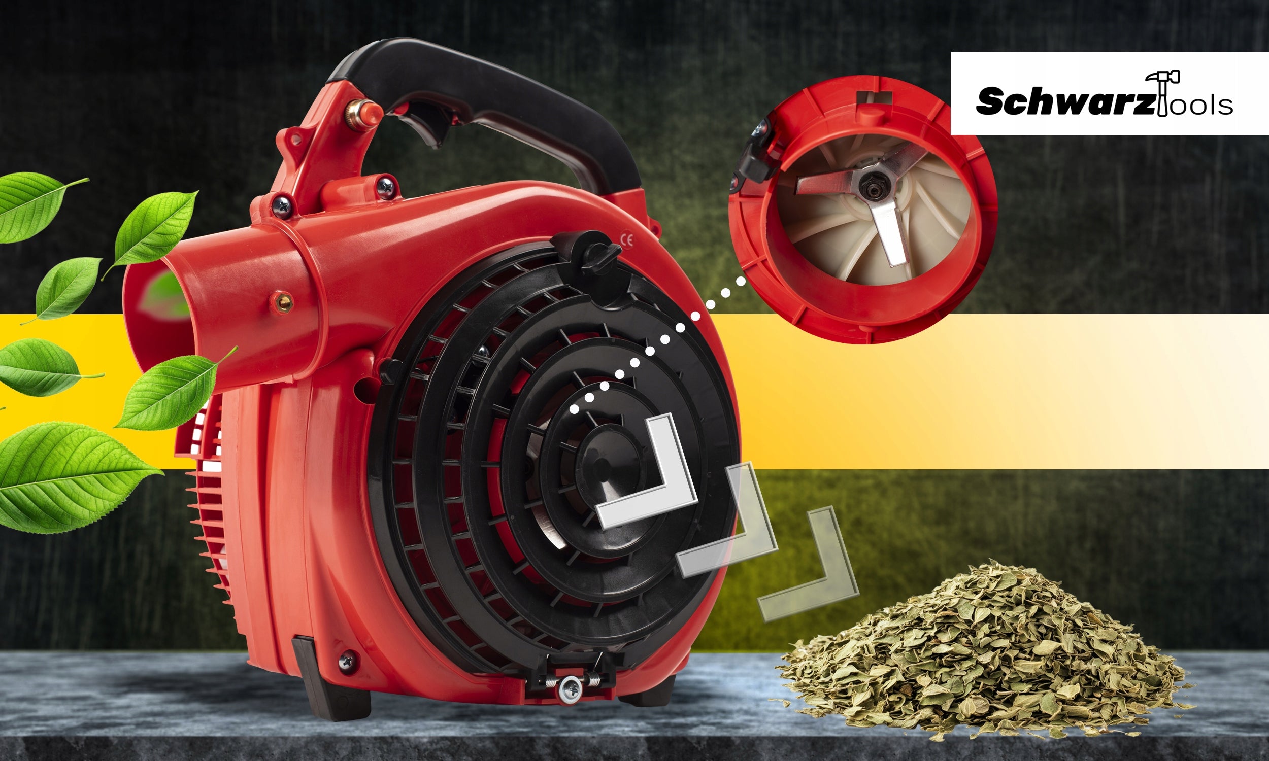 LEAF BLOWER GARDEN BLOWER WITH SHREDDER VACUUM CLEANER Tool weight 4.3 kg
