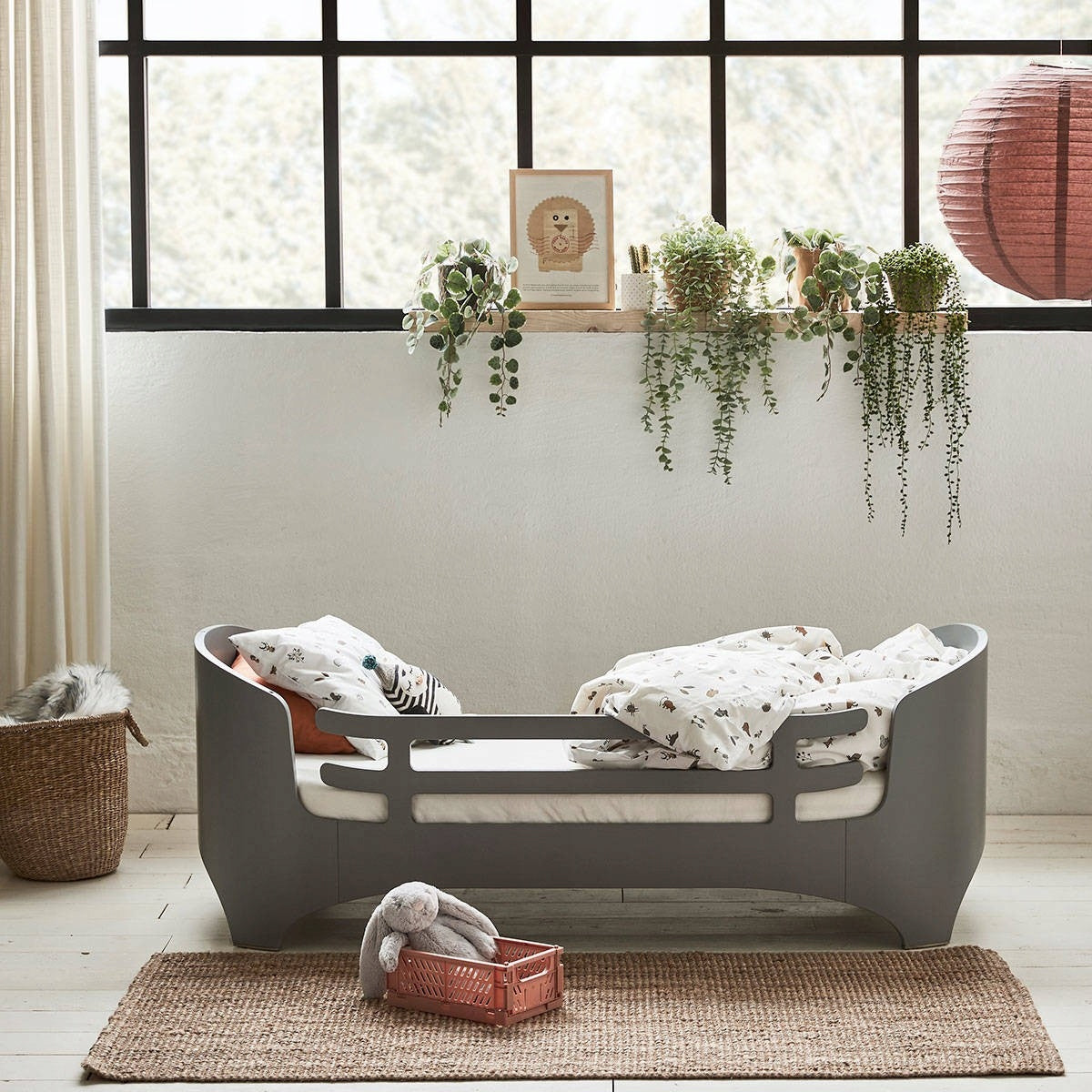 LEANDER - protective barrier for CLASSIC Junior bed, bleached Color beige