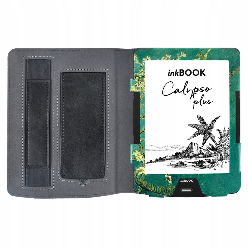 LEATHER CASE GRAPHICS for InkBook Focus / Plus / Color 7.8 " + STYLUS Brand AllTabCases