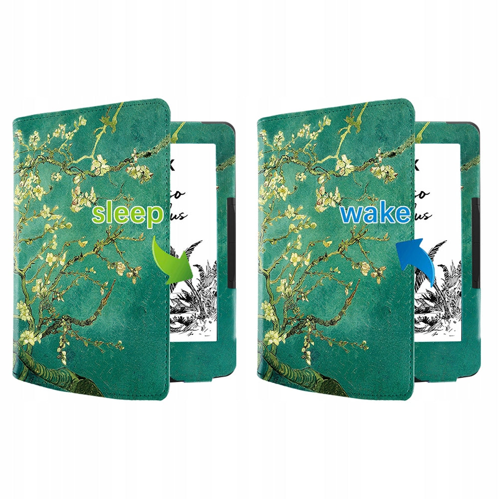 LEATHER CASE GRAPHICS for InkBook Focus / Plus / Color 7.8 " + STYLUS For inkBOOK