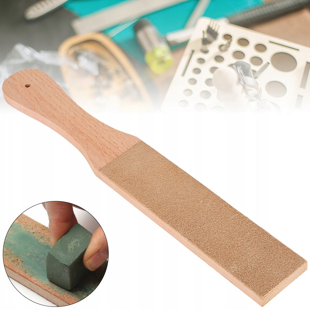 LEATHER HANDLE FOR SHARPENING WOOD CEILING 28 X 4 X 15,5 CM Brand no brand