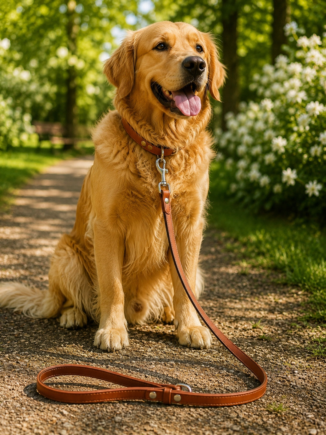 LEATHER LEASH 100% FOR DOG 1,2 M STRONG URBAN LEATHER BROWN UNI 120CM Brand no brand