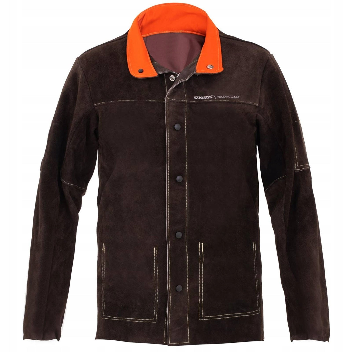 LEATHER WELDING JACKET FOR WORK WELDER L Brand Stamos