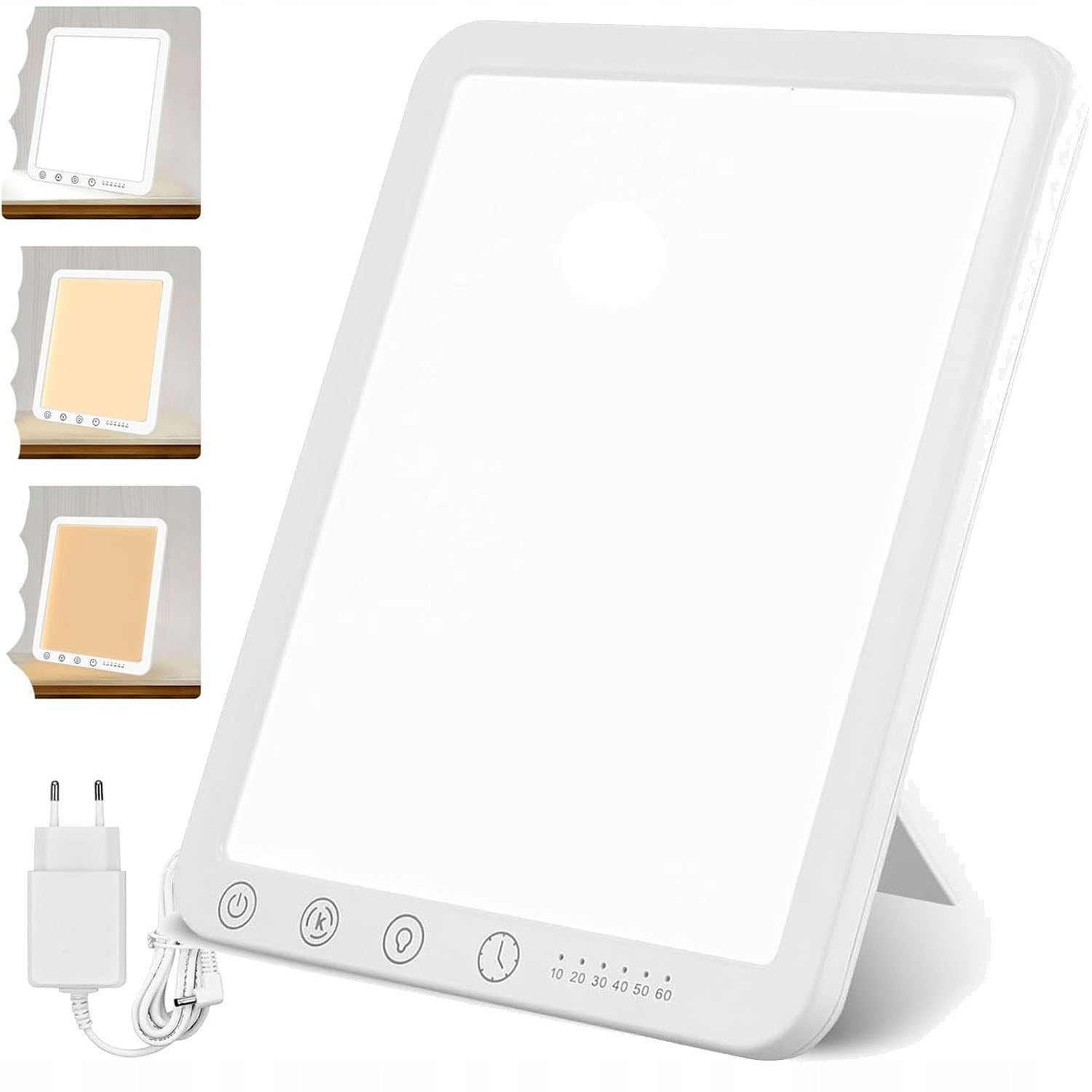 LED ANTI-DEPRESSANT LAMP 15000 LUX 3 COLORS LIGHT TIMER 5 BRIGHTNESS Packaging status original