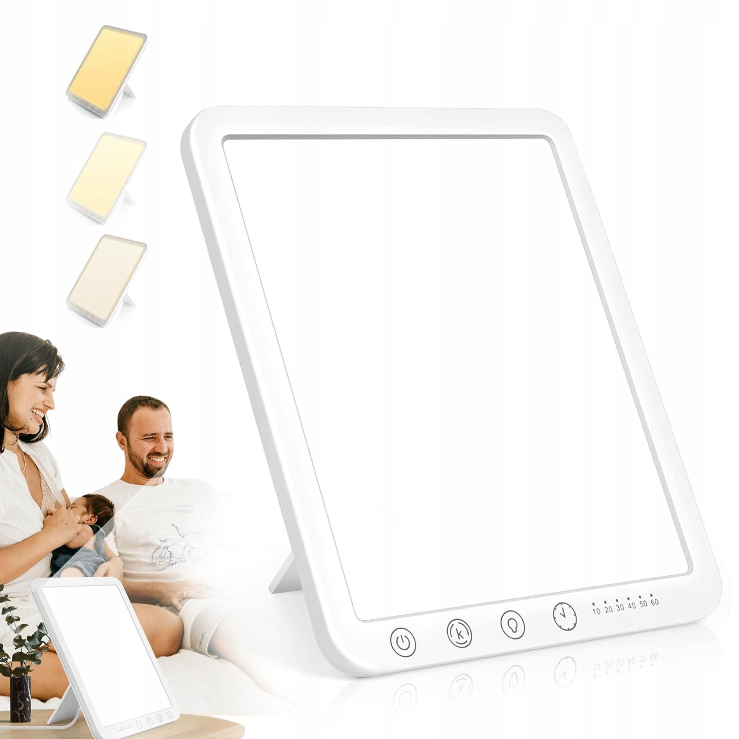 LED ANTI-DEPRESSANT LAMP 15000 LUX 3 COLORS LIGHT TIMER 5 BRIGHTNESS