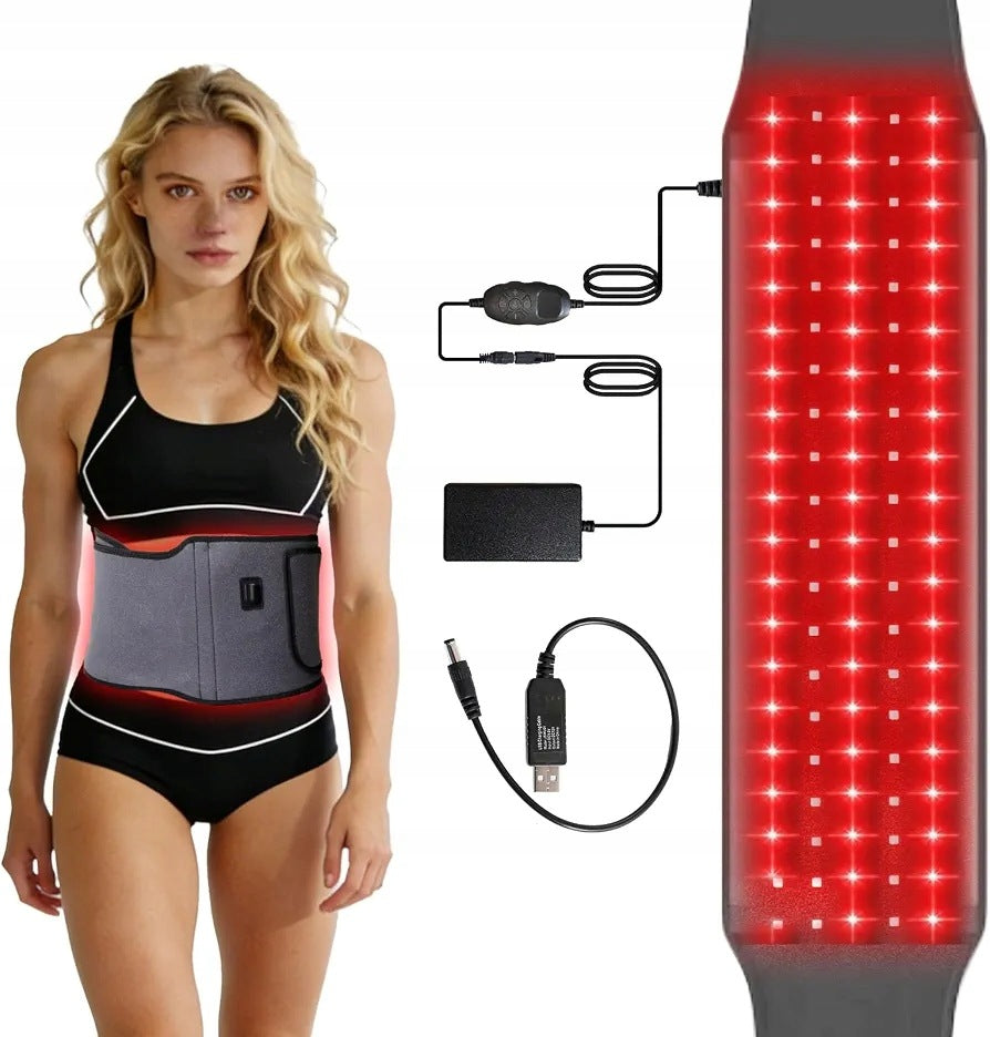 LED BELT FOR RED LIGHT THERAPY 660NM 850NM BACK WAIST RAYOCON TIMER Manufacturer code PAS do TERAPII ŚWIATŁEM PLECY KARK SZYJA LED