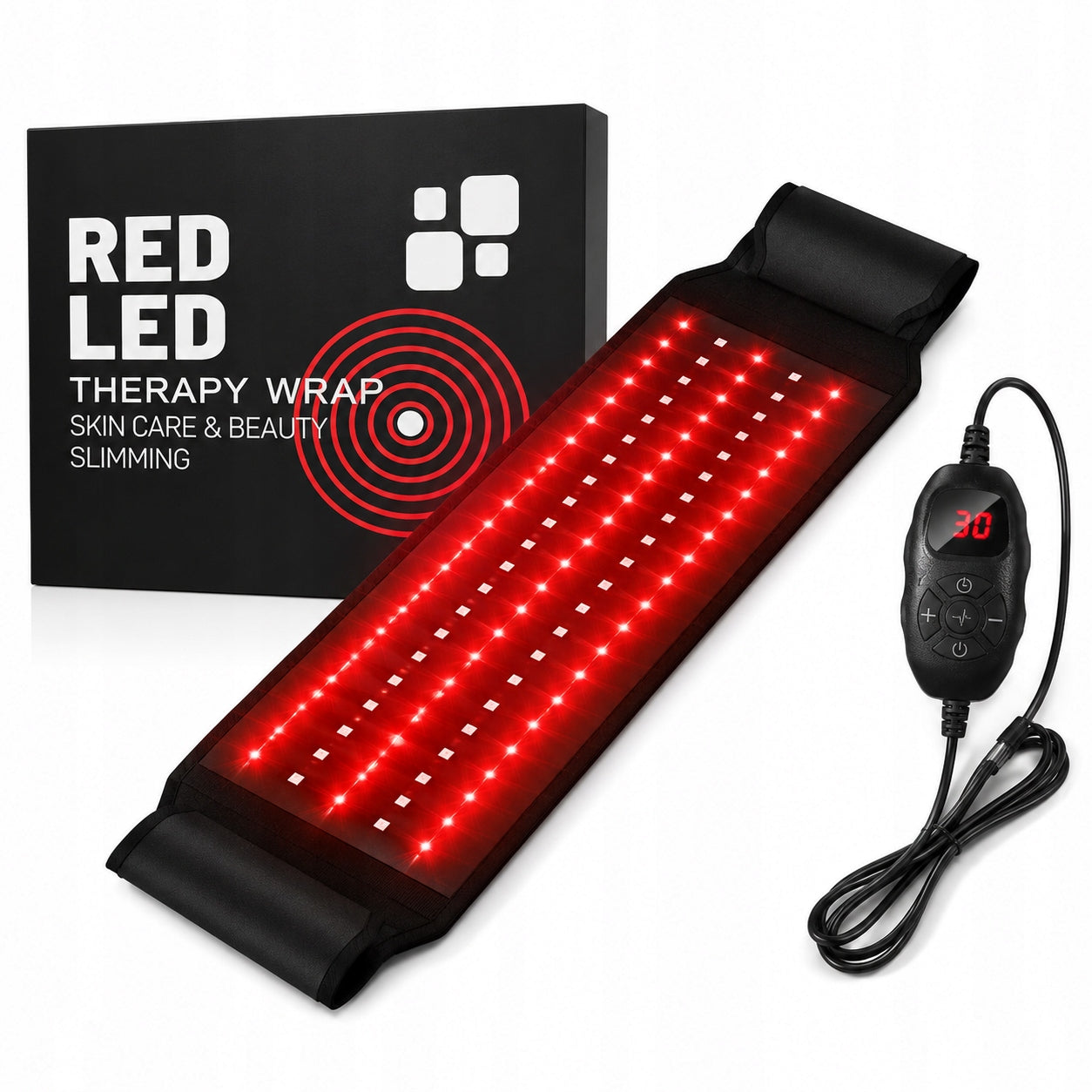 LED BELT FOR RED LIGHT THERAPY 660NM 850NM BACK WAIST RAYOCON TIMER Medical device no