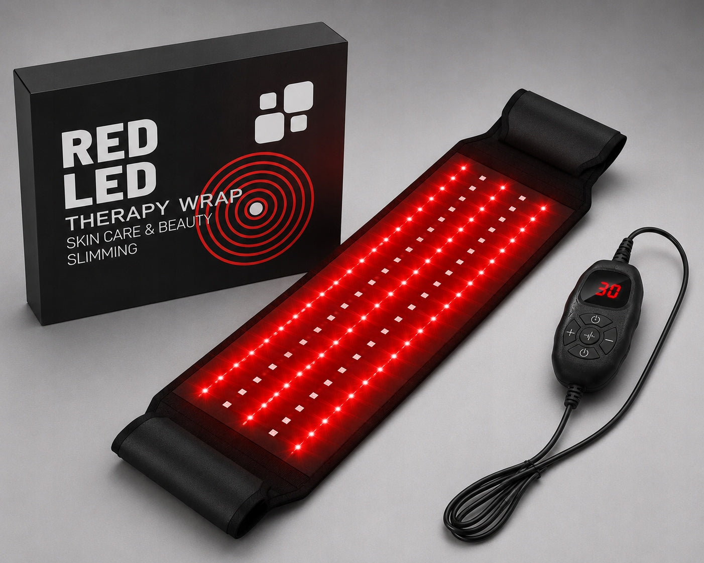 LED BELT FOR RED LIGHT THERAPY 660NM 850NM BACK WAIST RAYOCON TIMER Packaging status original