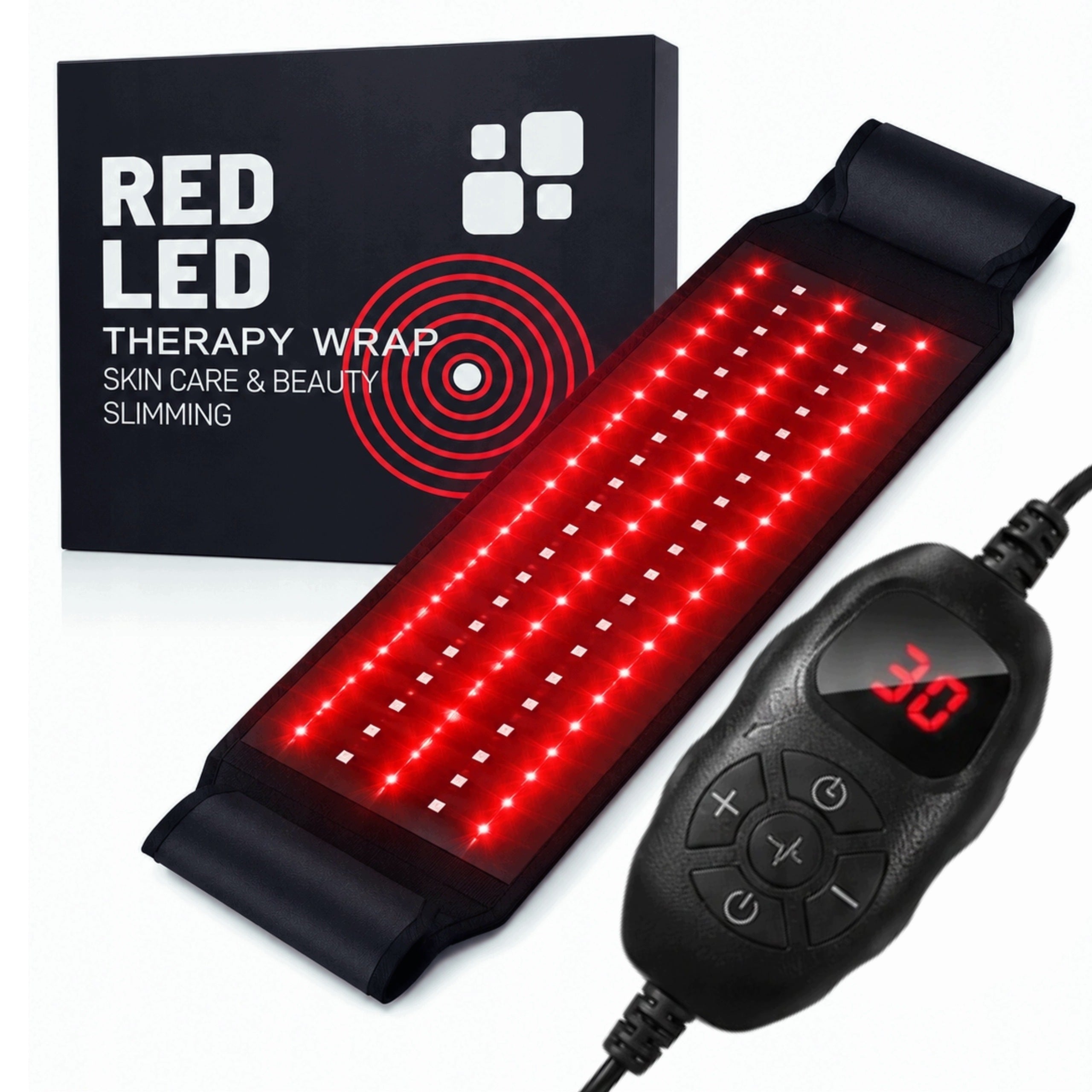LED BELT FOR RED LIGHT THERAPY 660NM 850NM BACK WAIST RAYOCON TIMER