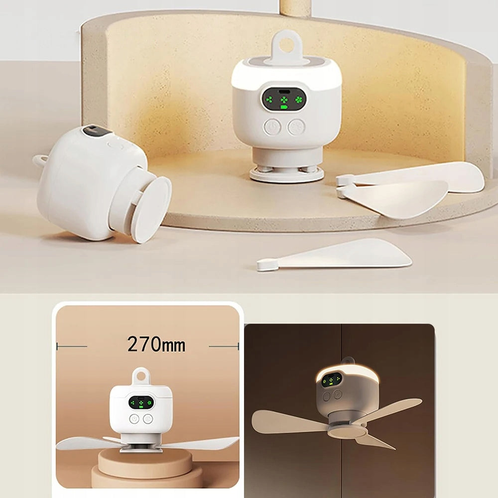 LED CAMPING FAN, USB RECHARGEABLE,SOLAR CAMPING FAN Packaging status original