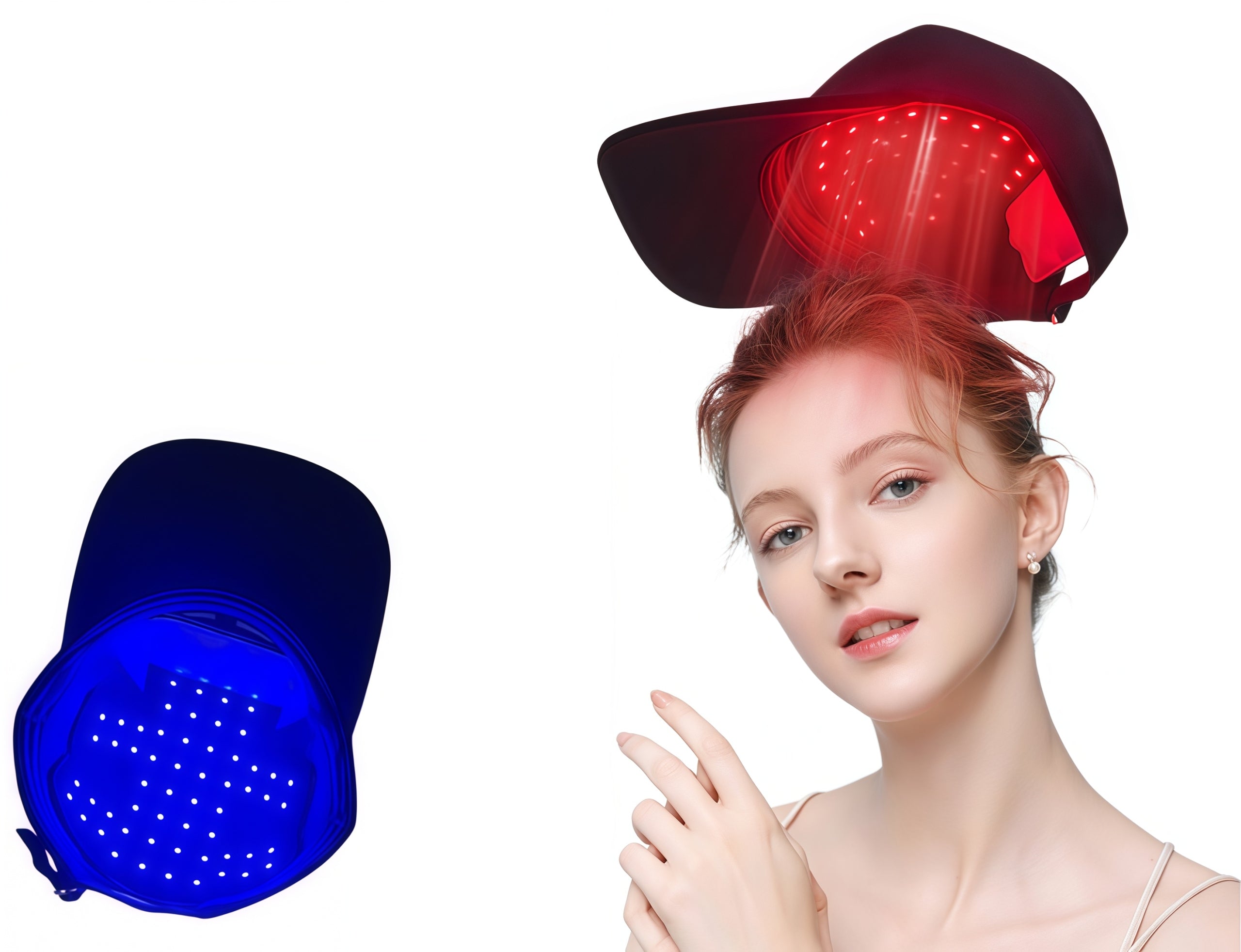 LED CAP FOR HAIR GROWTH BALDNESS VIBRATING MASSAGER HEATED 4 MODES