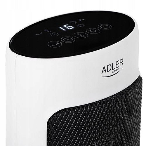 LED CERAMIC FAN WITH REMOTE CONTROL + TIMER 200W AD7738 ADLER Brand ADLER