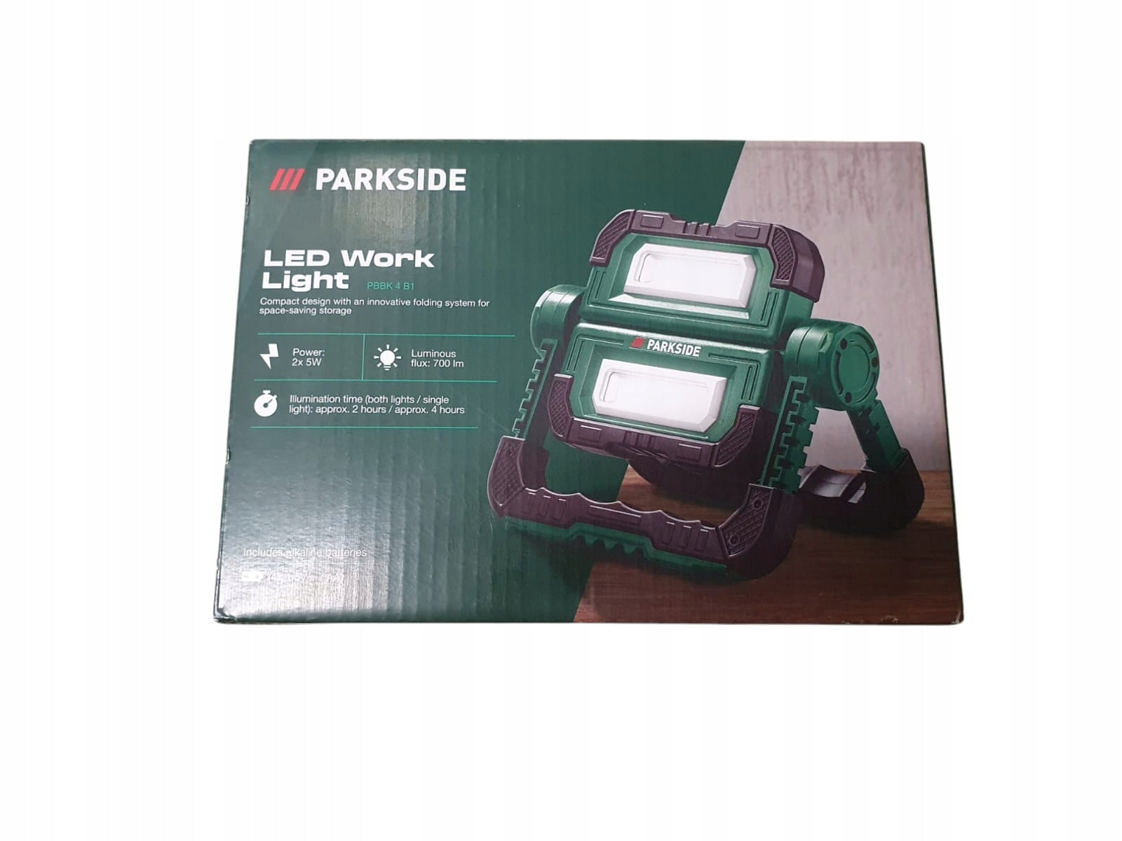LED CONSTRUCTION SPOTLIGHT PARKSIDE PBBK 4 B1 2 x 5 WATT 700 LUMENS Manufacturer code PBBK 4 B1