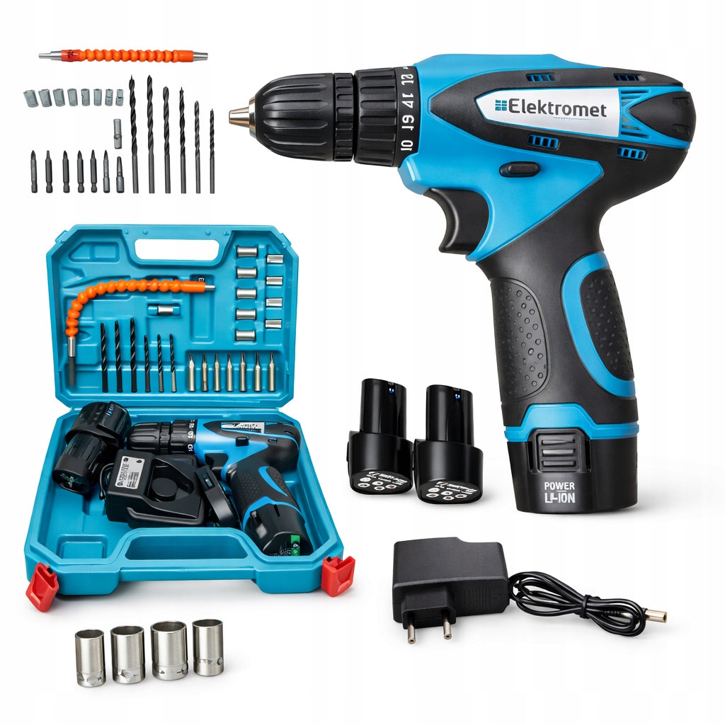 LED CORDLESS SCREWDRIVER 2x BATTERY 18V ACCESSORIES JOINT DRILL