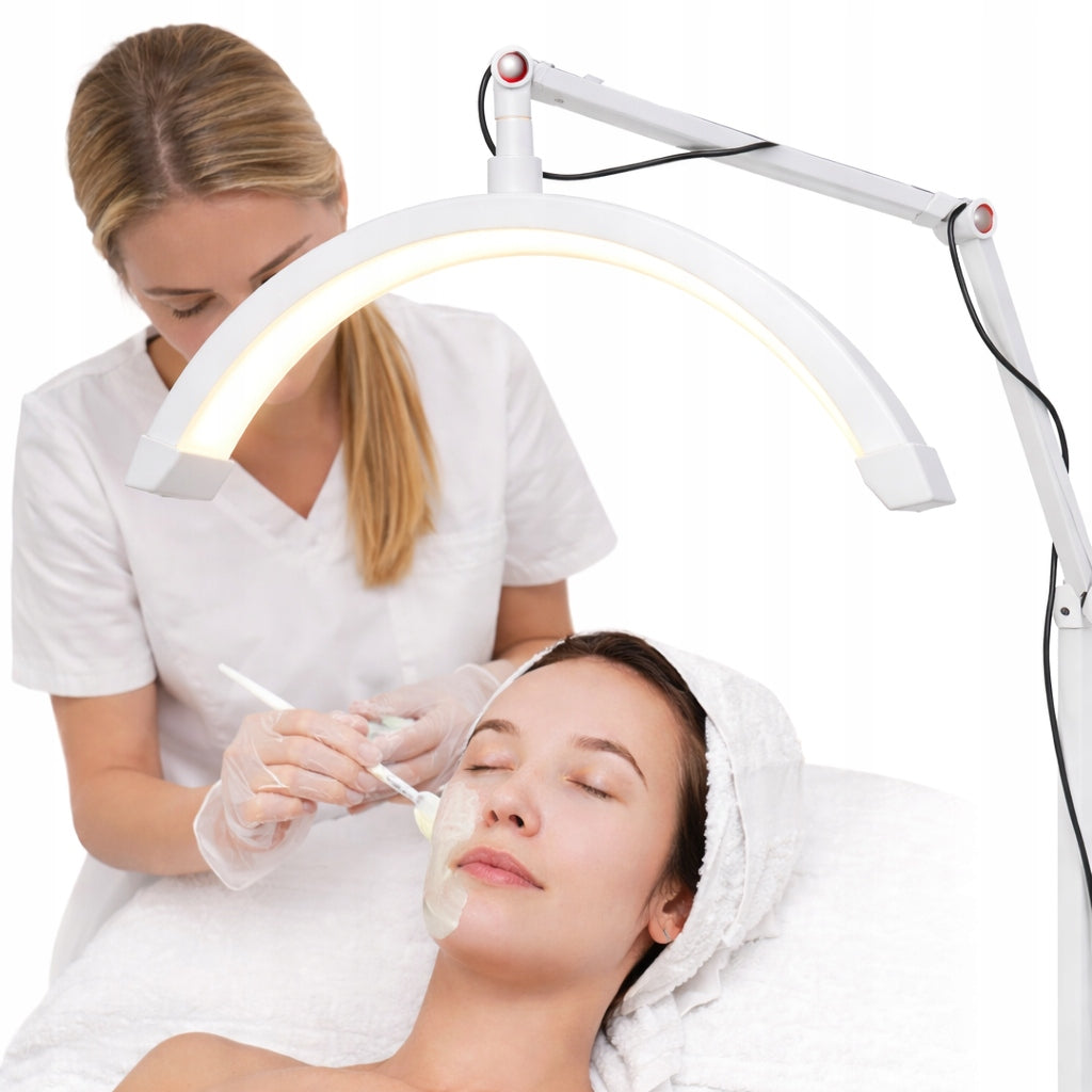 LED COSMETIC LAMP SHADOWLESS STANDING ADJUSTABLE WHITE CRESCENT Packaging status original