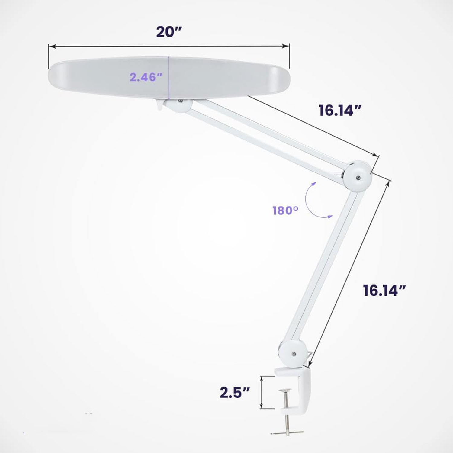 LED COSMETIC TREATMENT LED DESK Lamp Floor Standing 2in1 FOR COUNTERTOP Brand no brand