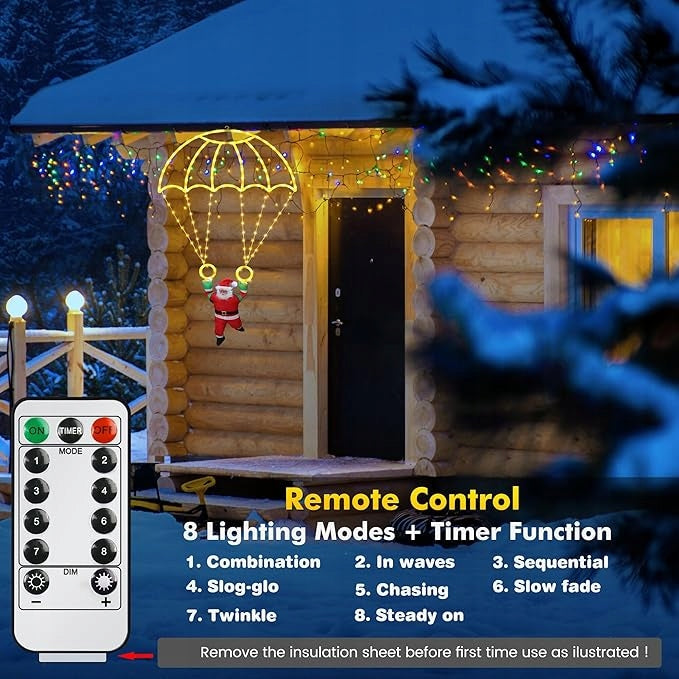 LED Christmas Decoration – Santa Claus on Parachute Christmas p21,1 Manufacturer code p21,1