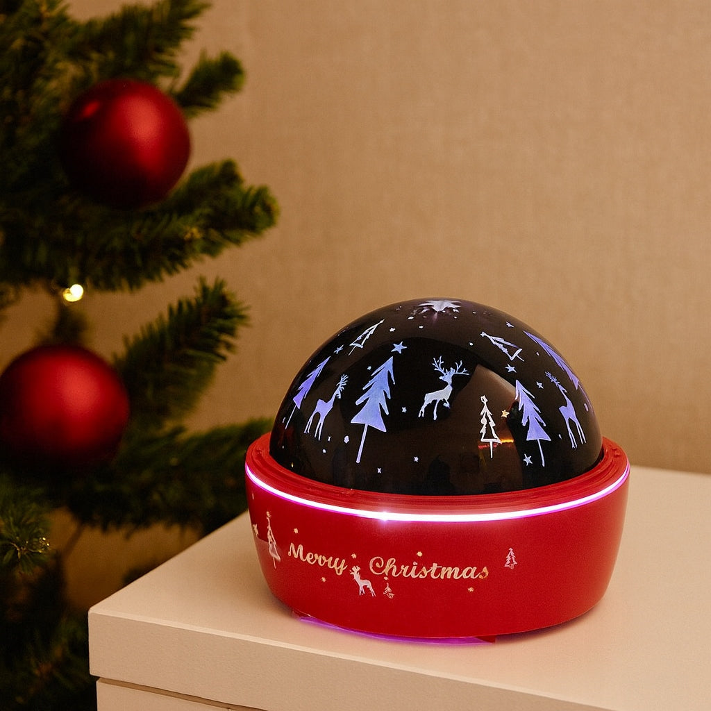 LED Christmas Light Projector with Reindeer and Christmas Tree Figurines Manufacturer code Projektor świetlny LED