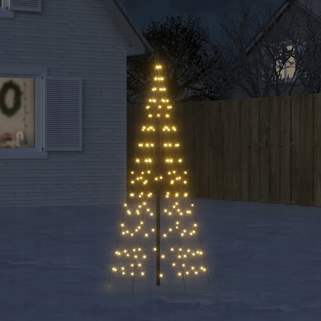 LED Christmas tree on mast 200 LED Warm white 180 cm Brand VidaXL