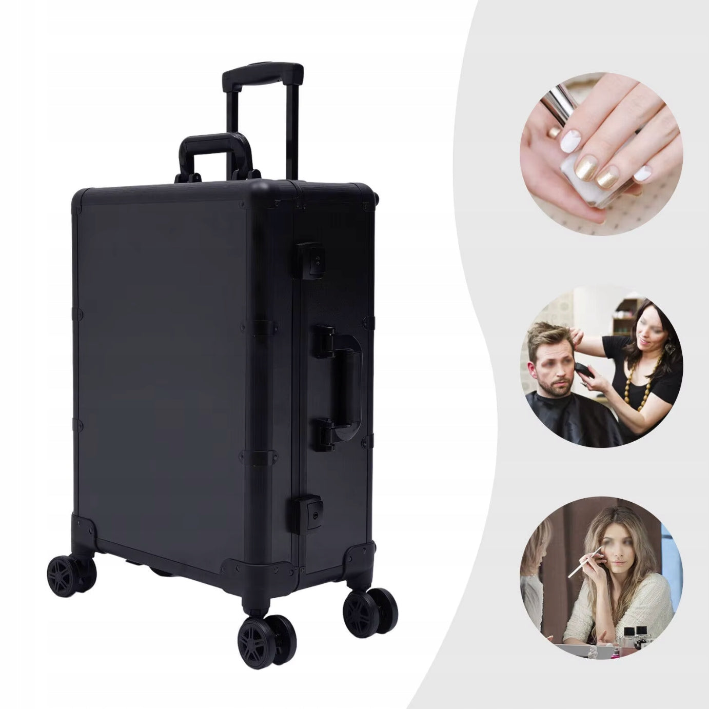 LED Cosmetic Case – Professional Makeup Artist Suitcase with Mirror Brand no brand