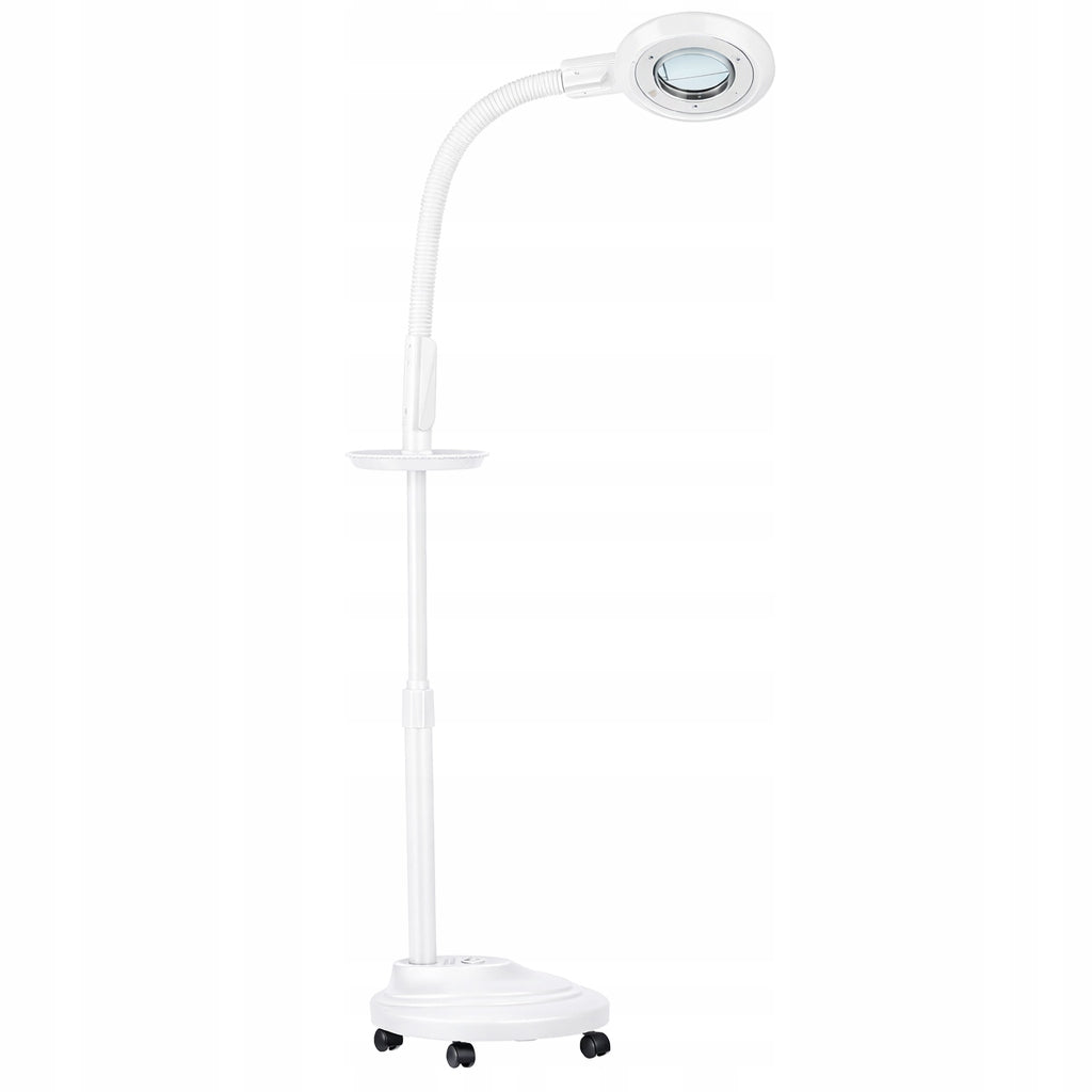 LED Cosmetic Lamp 24W Magnifying Magnifier For Eyelashes Standing White Brand Calissimo