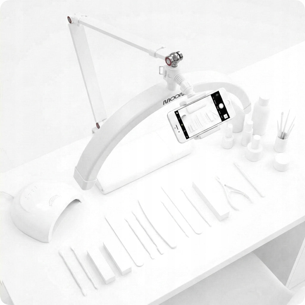 LED Cosmetic Lamp MOON Arch 20W For Eyelashes For Desk White 42 cm Brand Calissimo