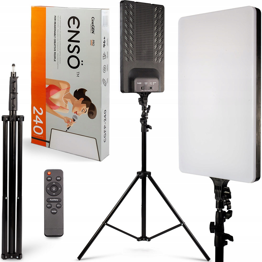LED Cosmetic Panel Lamp ENSO 240 + Tripod