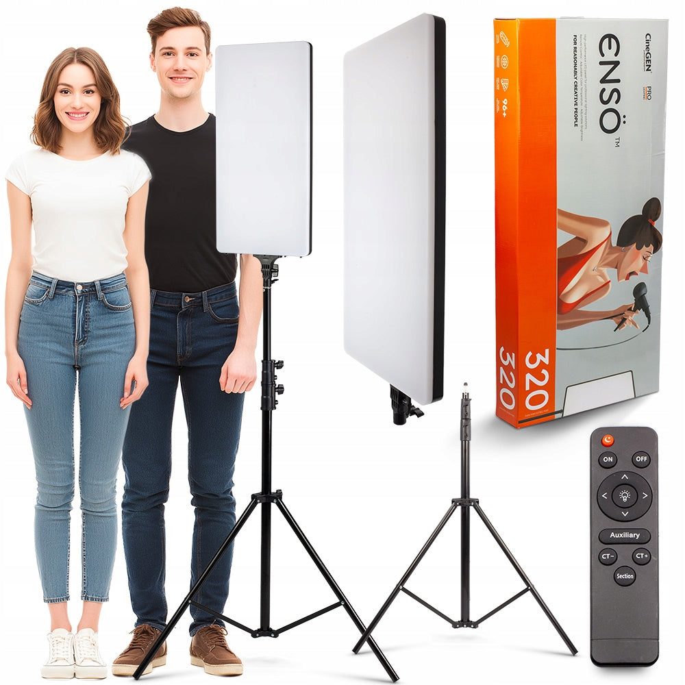 LED Cosmetic Panel Lamp ENSO 320 + Tripod Packaging status original