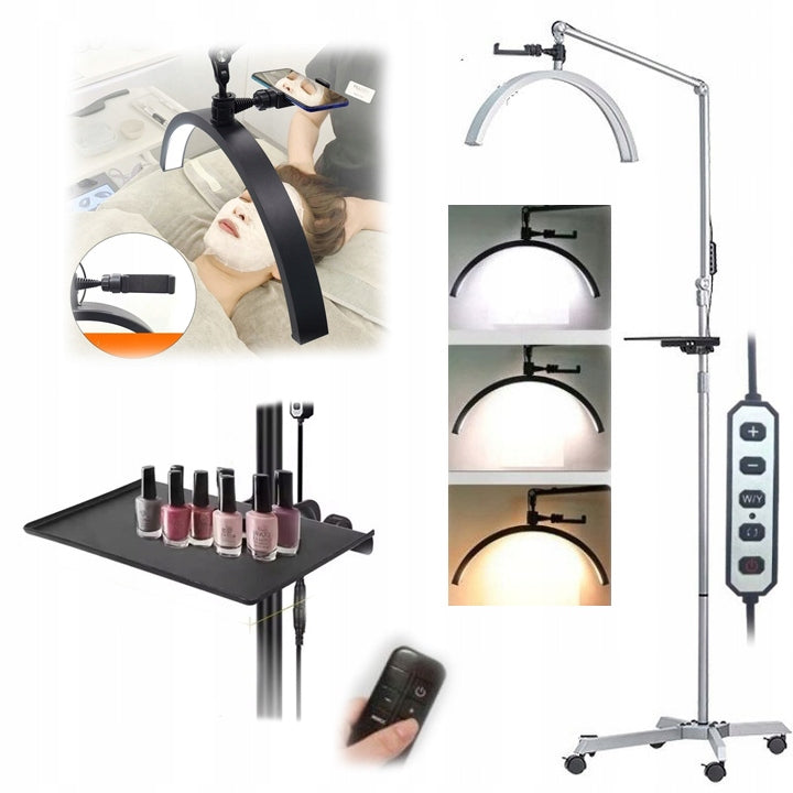 LED Cosmetic Shadowless Lamp for Nail Makeup Eyelashes + Driving Tripod