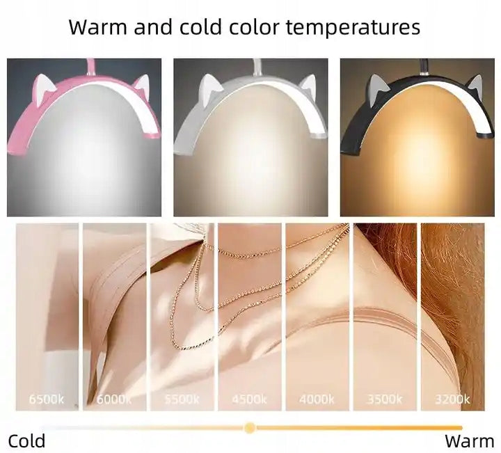LED Crescent Cosmetic Lamp Half Moon Black for 50W Treatments Power 50 W