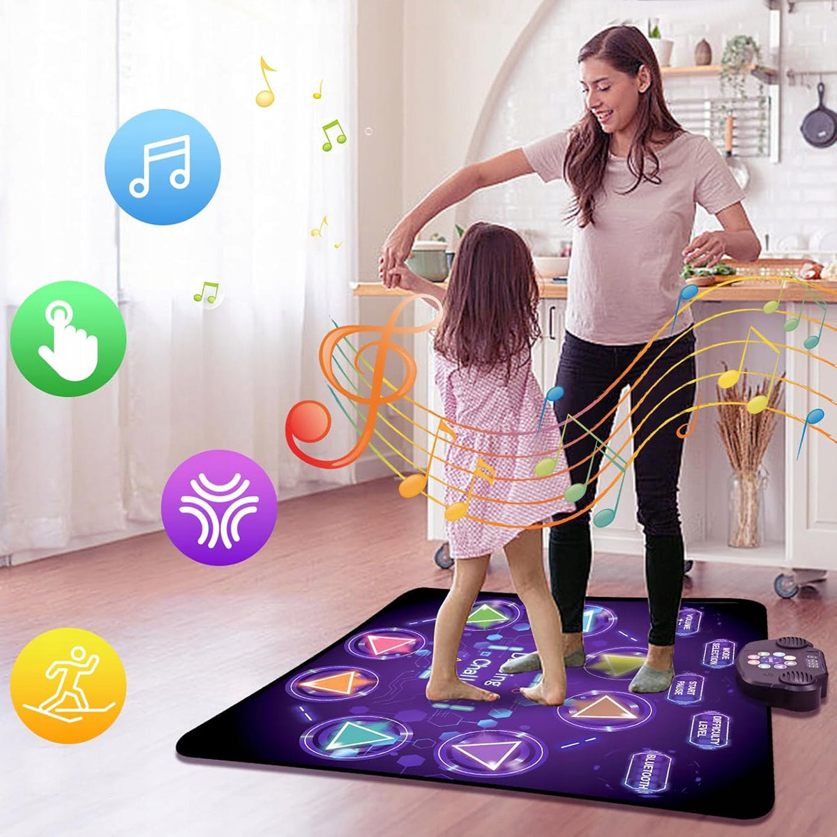 LED DANCE MAT WITH 8 ARROWS 3 LEVELS OF DIFFICULTY GIFT FOR CHILDREN Brand no brand