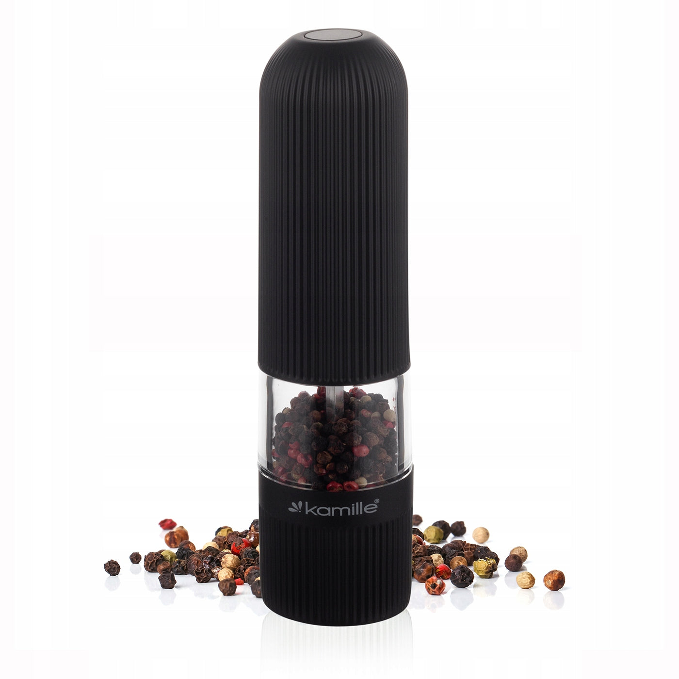 LED ELECTRIC GRINDER FOR SALT PEPPER SPICES strong ceramic KAMILLE