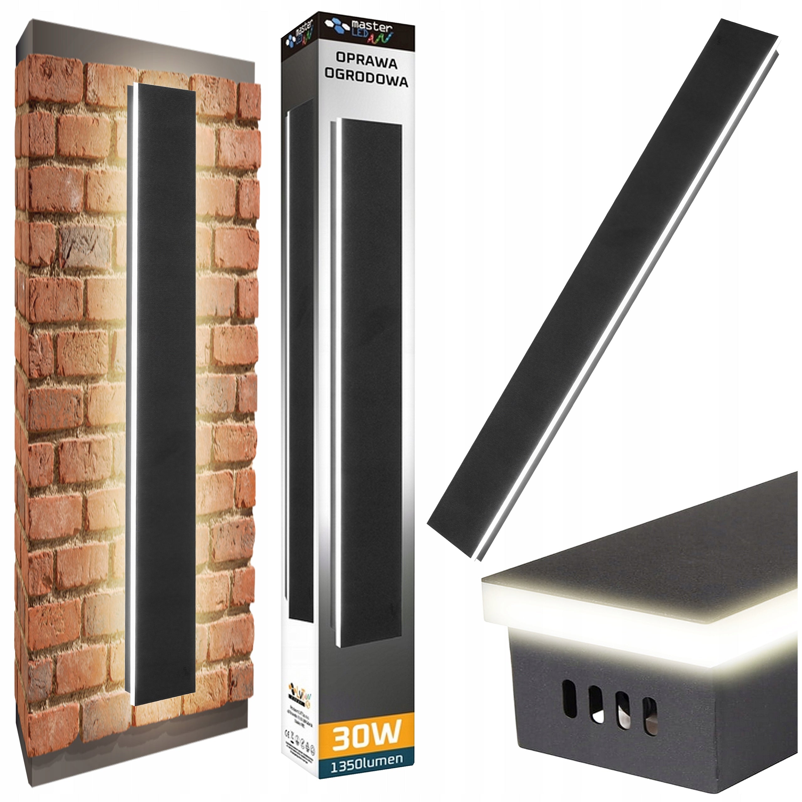 LED FACADE LAMP GARDEN SCONCE LARA 30W 100cm outdoor