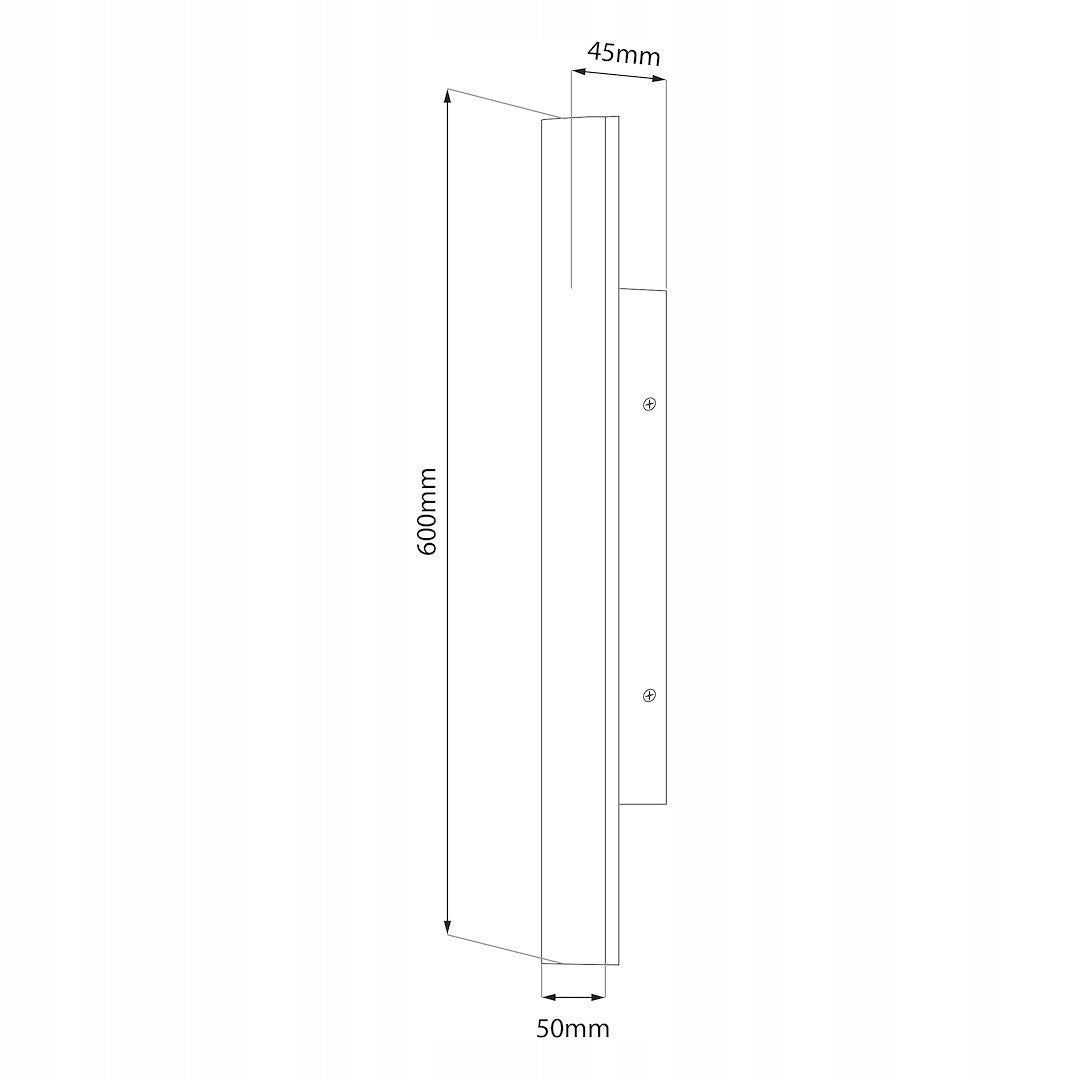 LED FACADE LAMP GARDEN WALL LAMP 11W 60cm outdoor 3 COLORS OF LIGHT Light source power 11 W