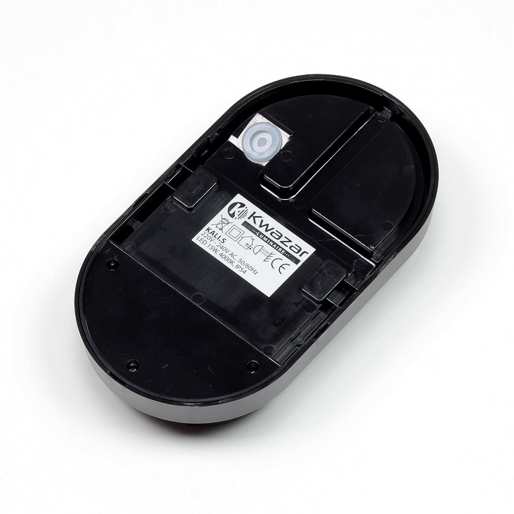 LED FACADE WALL LAMP WITH SENSOR 15W IP54 Color black