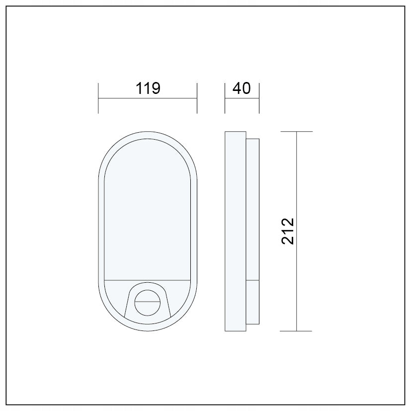 LED FACADE WALL LAMP WITH SENSOR 15W IP54 Light source power 15 W