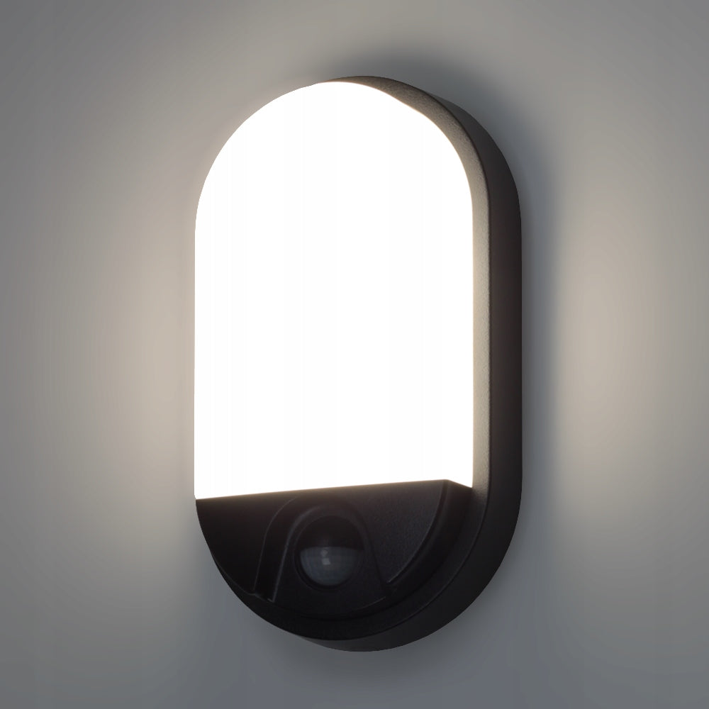 LED FACADE WALL LAMP WITH SENSOR 15W IP54 Power supply mains