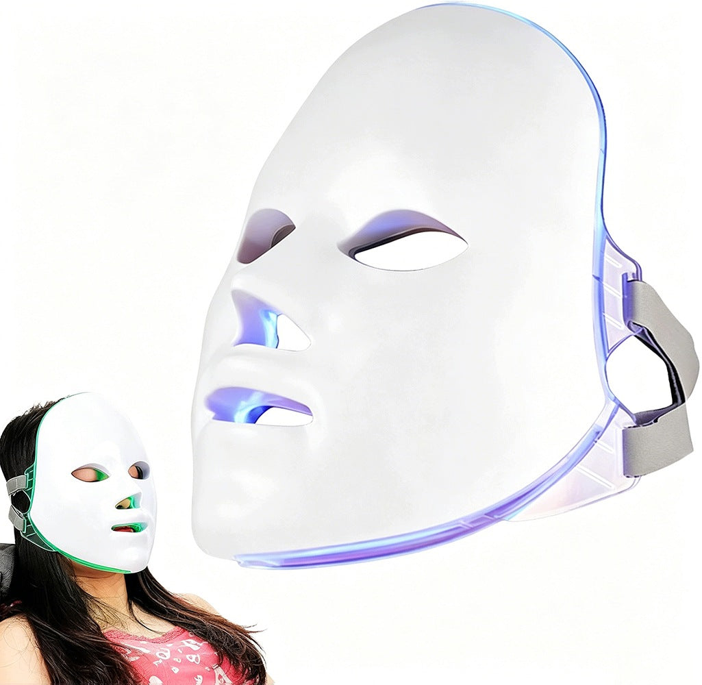 LED FACE MASK 7IN1 PHOTON THERAPY ANTI AGE TREATMENT 225*185MM