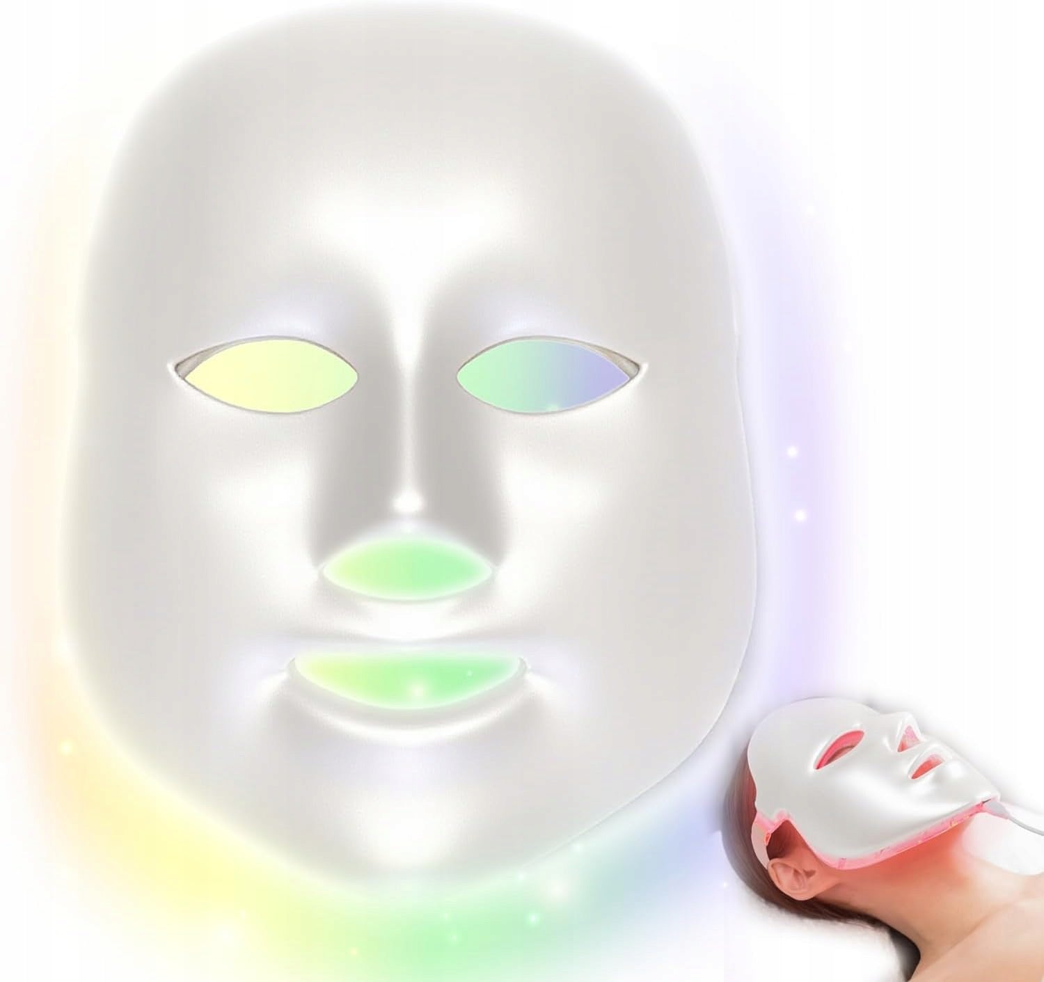LED FACE MASK PHOTOTHERAPY PHOTON LIGHT ANTI-AGING 7 COLORS BOWKA