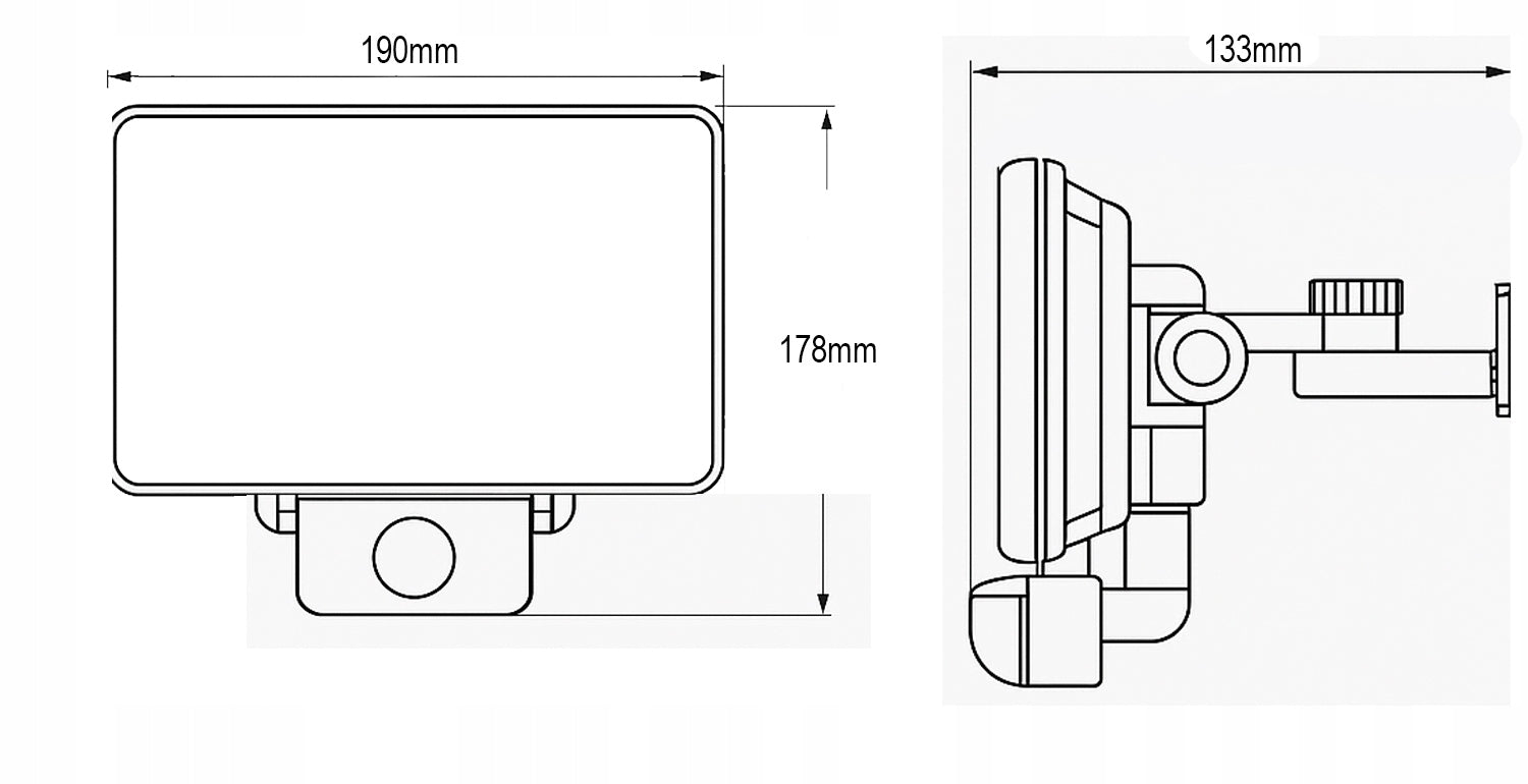 LED FLOODLIGHT LEDSYSTEMS LFX 50W 4000K 4500LM IP65 BLACK PIR SENSOR EAN (GTIN) 5901730208795