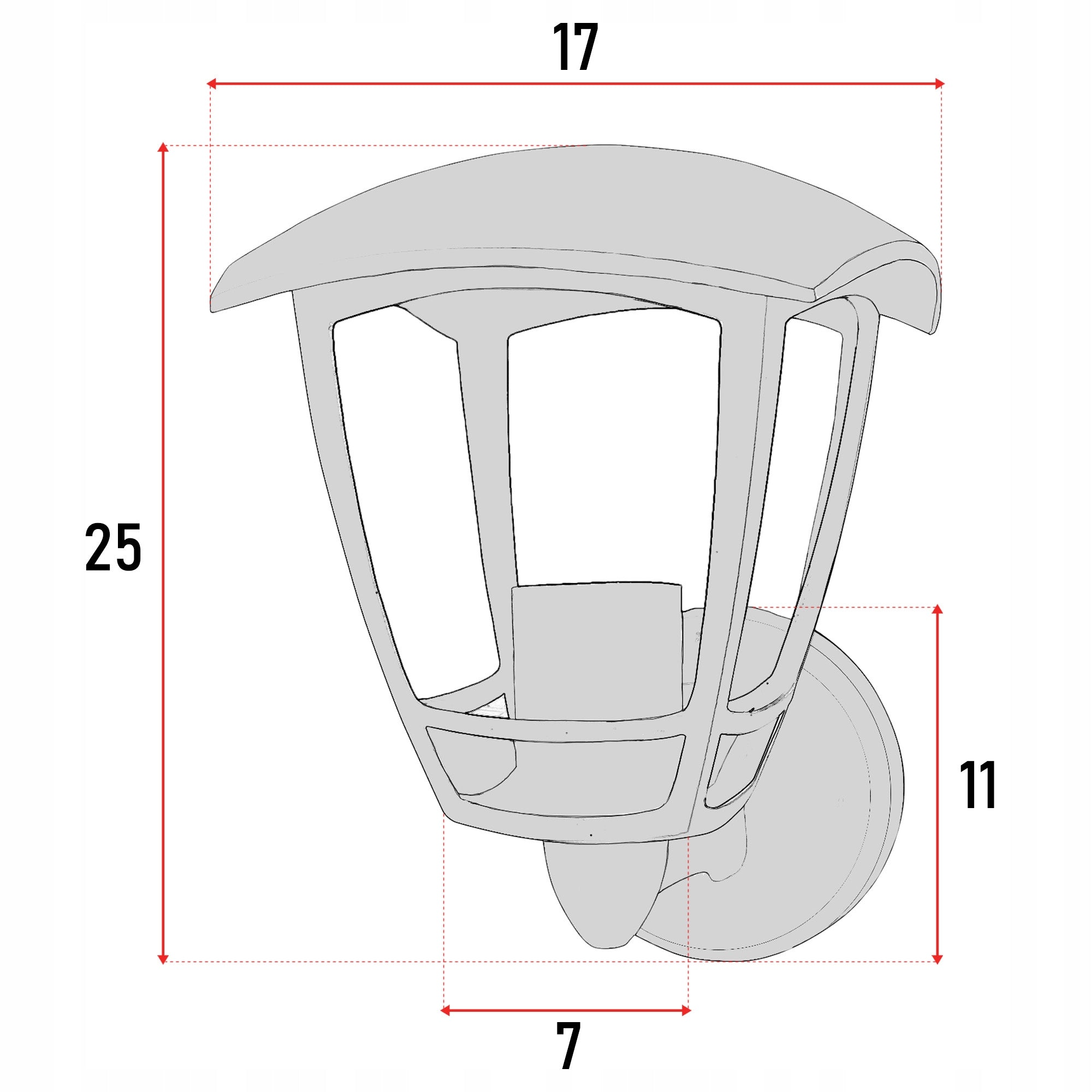LED Facade Lamp Outdoor Garden Sconce EAN (GTIN) 5904067089426