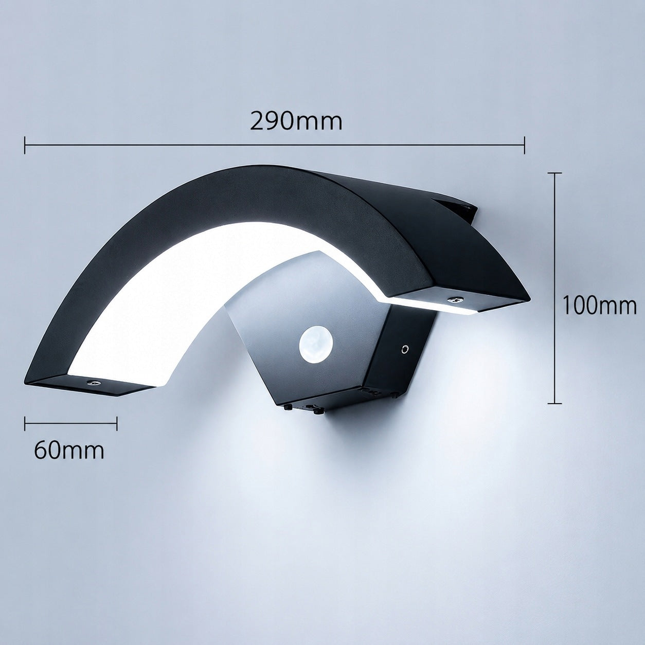 LED Facade Lamp Outdoor Garden Sconce with Motion Sensor Packaging status original