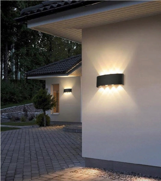 LED Facade Wall Lamp Outdoor Garden Wall Lamp Black 8W Strong Brand XPart
