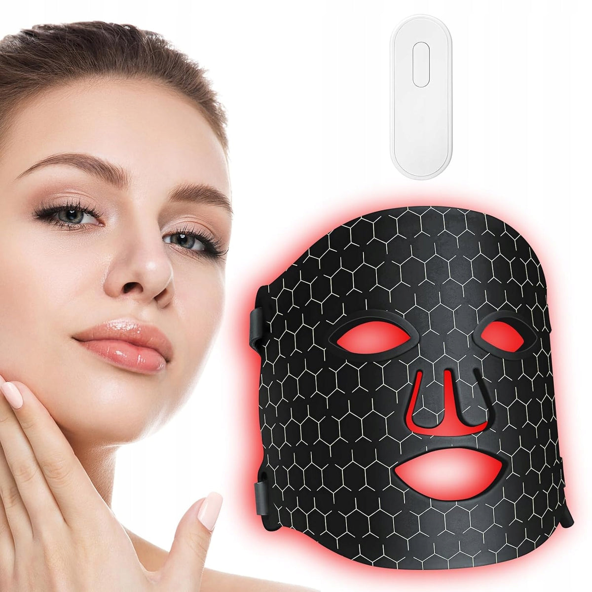 LED Face Mask 7 Colors, PHOTON THERAPY LIGHT, REMOTE CONTROL
