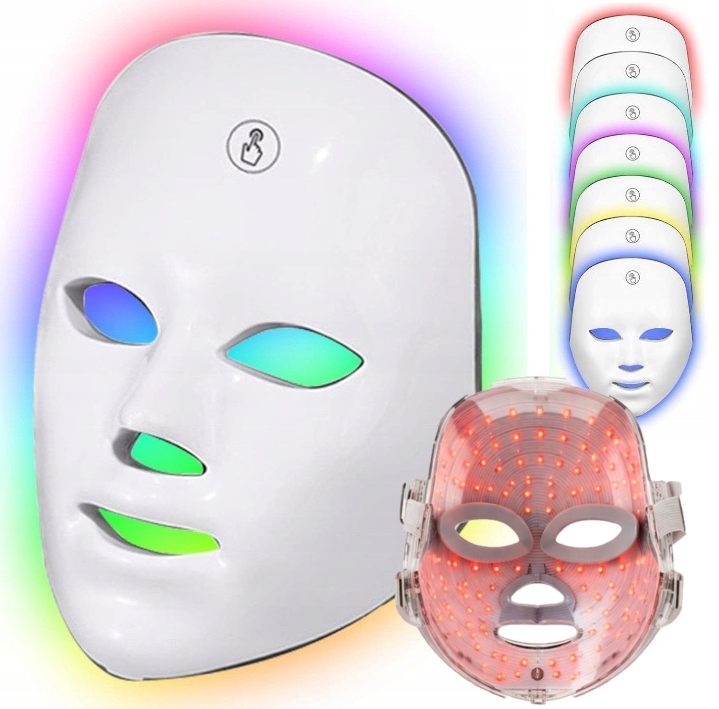 LED Face Mask for Photon Therapy Beautifying Light Therapy 7in1