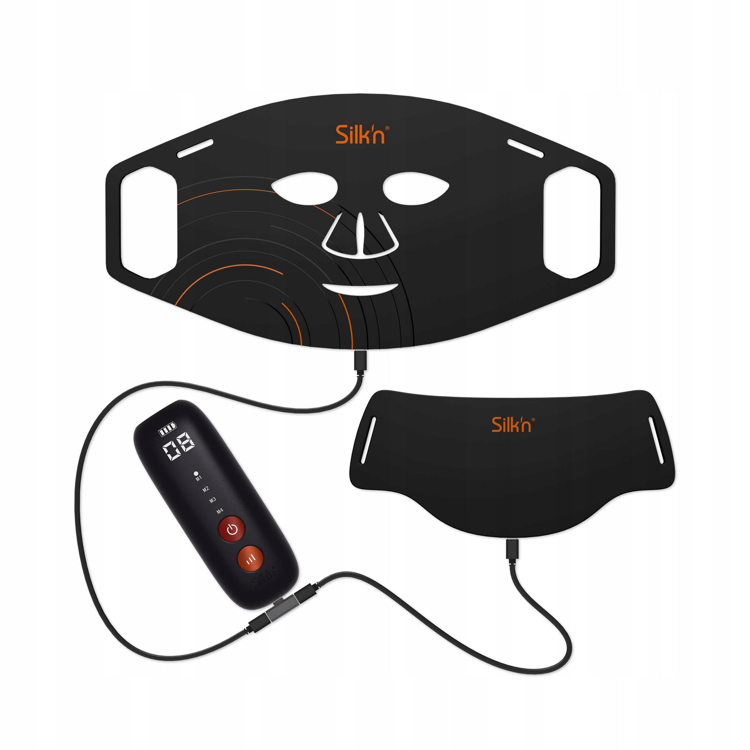 LED Face and Neck Mask Silk'n Dual LED Mask black anti-wrinkle Manufacturer code FNLM2PCN001
