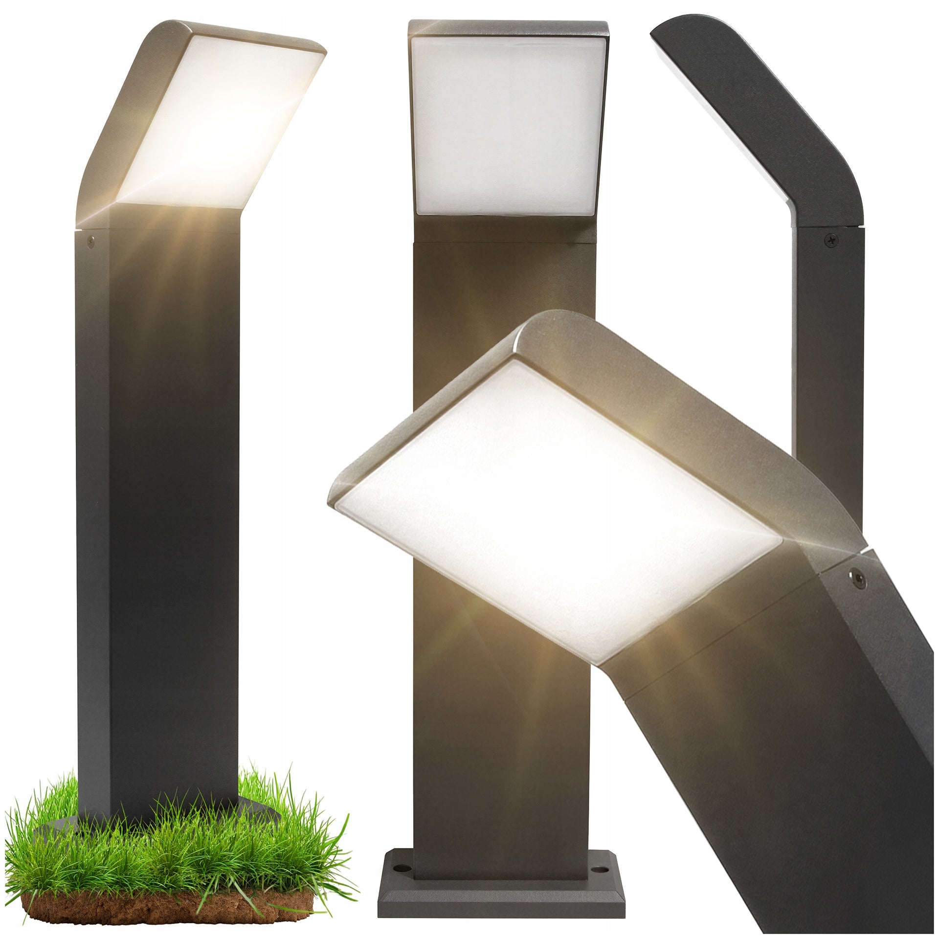 LED GARDEN LAMP OUTDOOR STANDING POST 12W 50cm ANTHRACITE IP54 4000K