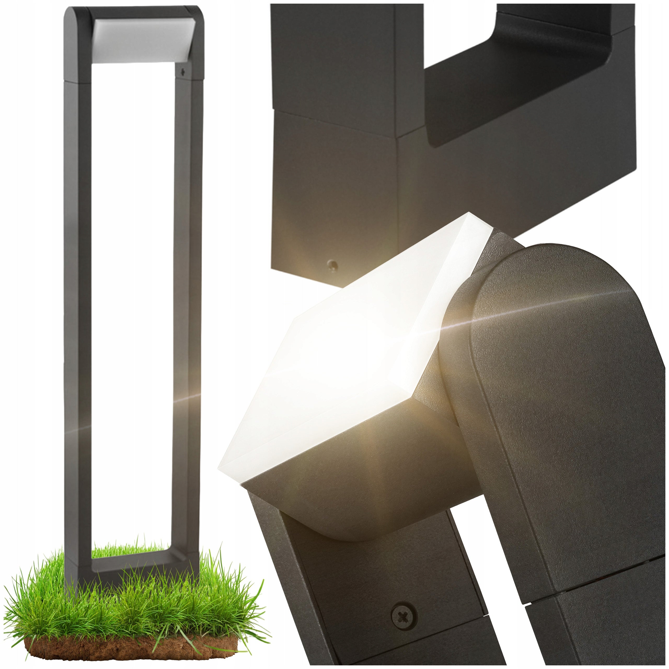 LED GARDEN LAMP Santina 6W OUTDOOR POST 4000K anthracite 60cm