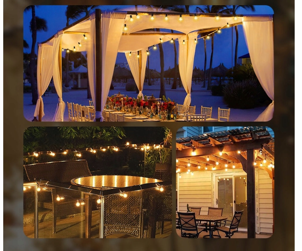 LED GARLAND LIGHT GARDEN LIGHTS 32 BULBS 18M WATERPROOF OUTDOOR Manufacturer code girlanda ogrodowa lampki LED na taras balkon