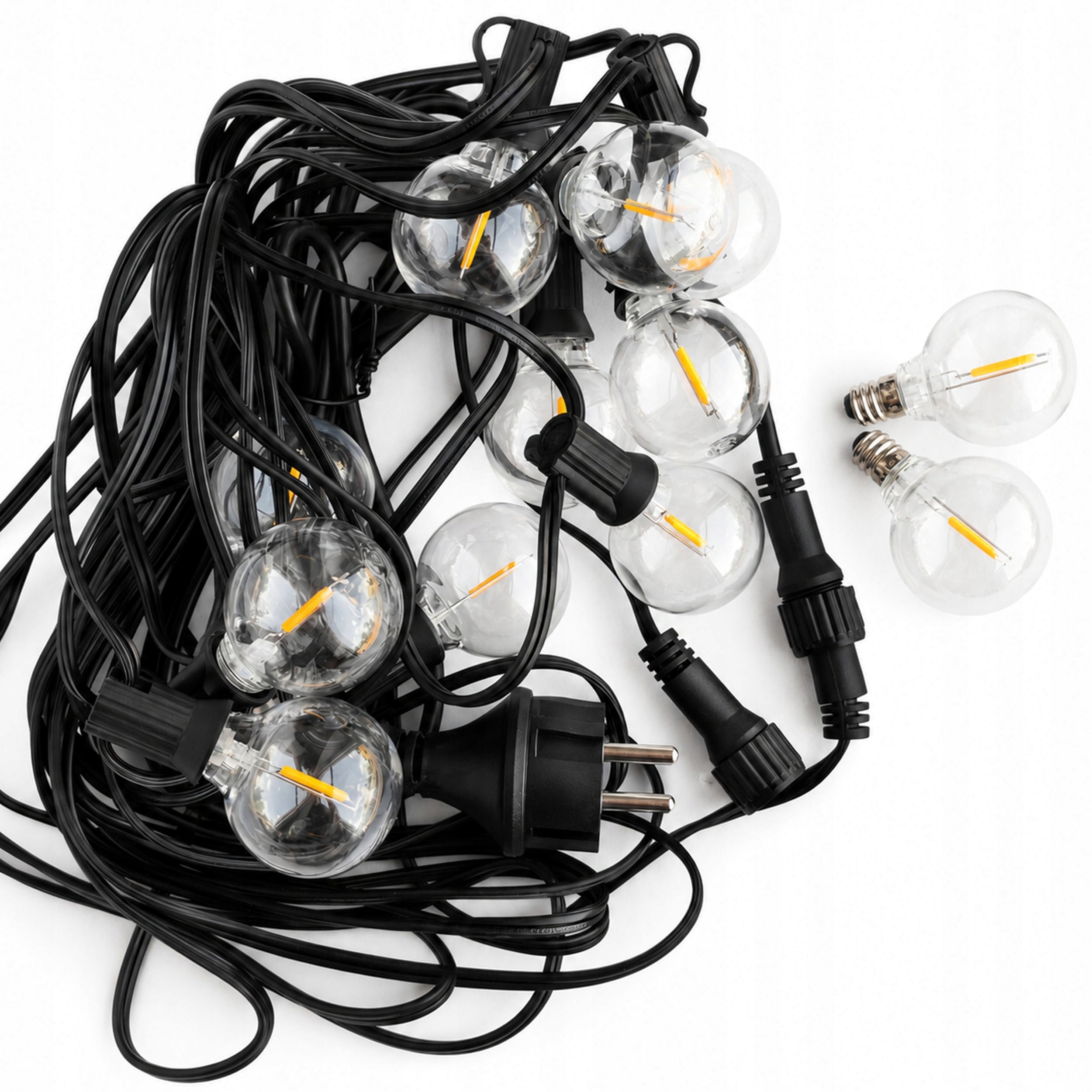 LED Garden Garland Light 10x10m Bulbs Solar Balls LED Network Packaging status original